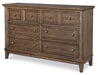 Legacy Classic Forest Hills 6 Drawer Dresser in Classic Brown image