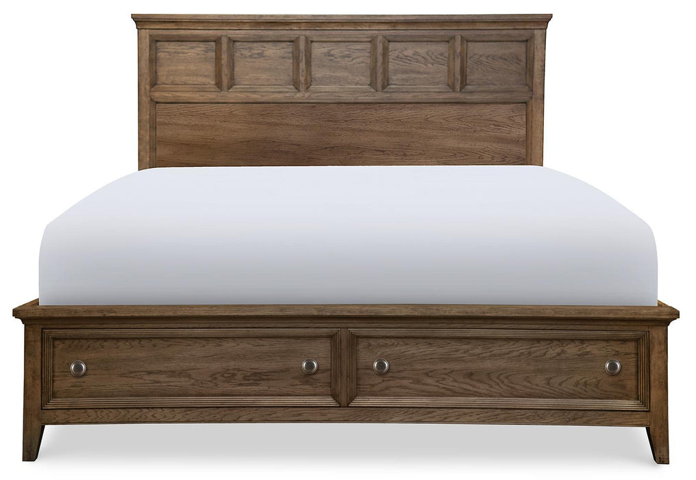 Legacy Classic Forest Hills King Panel Storage Bed in Classic Brown