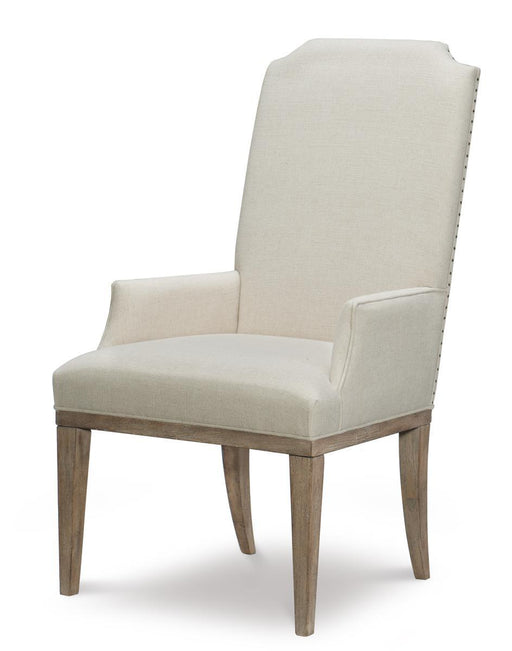 Legacy Classic Furniture Monteverdi Upholstered Host Arm Chair in Sun-Bleached Cypress (Set of 2) image