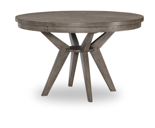Legacy Classic Greystone Round to Oval Pedestal Table in Ash Brown image