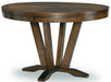 Legacy Classic Highland Round to Oval Pedestal Table in Saddle Brown image