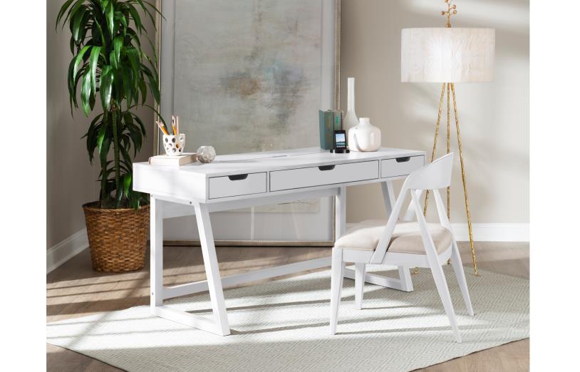 Legacy Classic Home Office Desk Chair in White