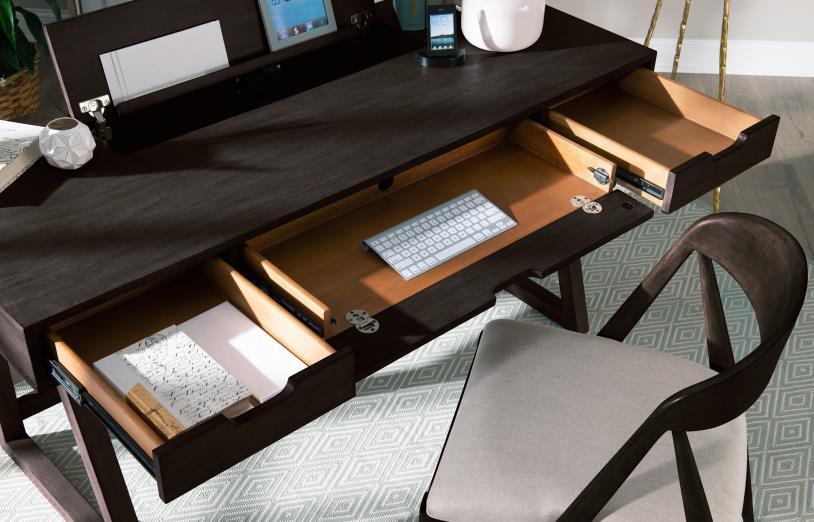 Legacy Classic Home Office Flip-Top Desk in Black Bean