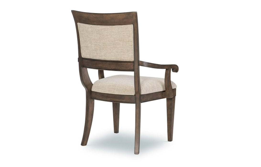 Legacy Classic Stafford Upholstered Arm Chair in Rustic Cherry