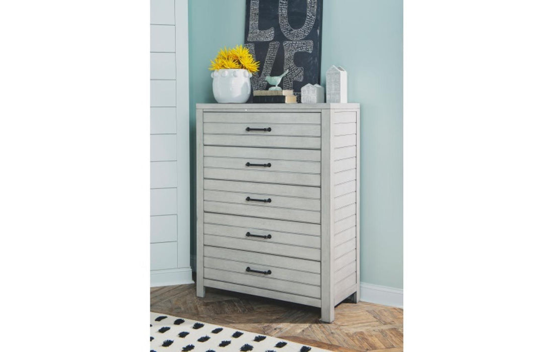 Legacy Classic Summer Camp Drawer Chest in Stone Path White