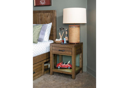 Legacy Classic Summer Camp Open Night Stand in Tree House Brown - Furniture House (VA)