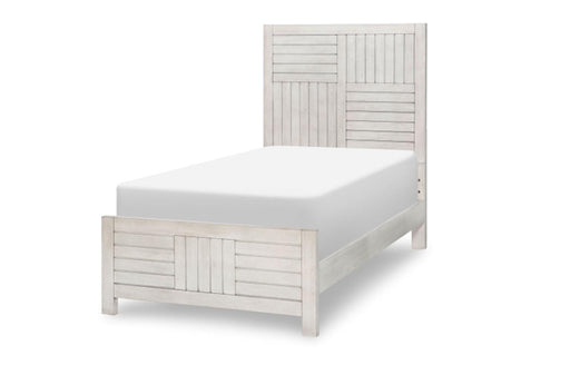 Legacy Classic Summer Camp Twin Panel Bed in Stone Path WhiteK image