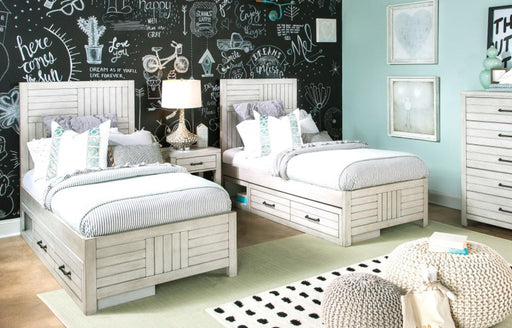 Legacy Classic Summer Camp Twin Panel Bed in Stone Path WhiteK - Furniture House (VA)