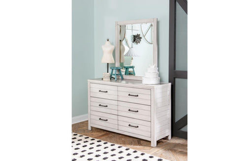 Legacy Classic Summer Camp Vertical Mirror in Stone Path White - Furniture House (VA)