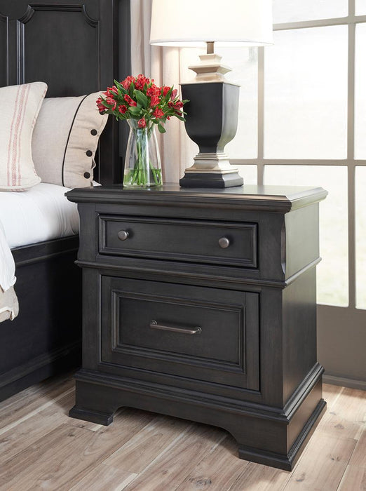 Legacy Classic Townsend 2 Drawer Nightstand in Dark Sepia