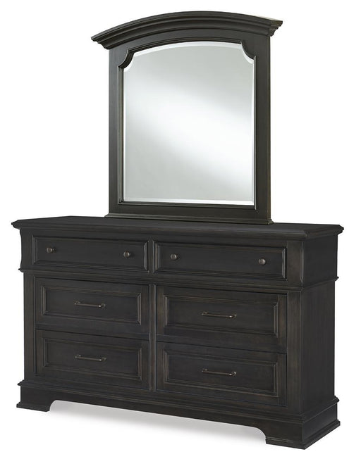 Legacy Classic Townsend Arched Mirror in Dark Sepia - Furniture House (VA)