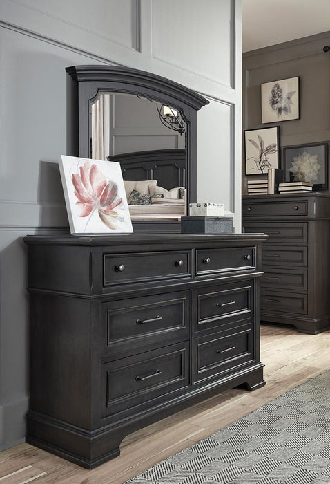 Legacy Classic Townsend 6 Drawer Dresser in Dark Sepia