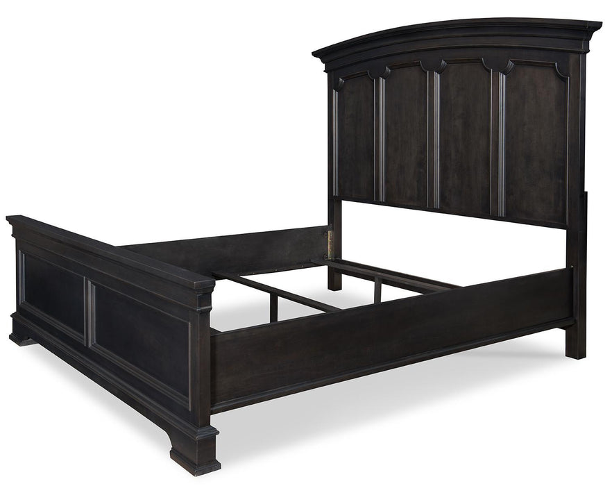 Legacy Classic Townsend California King Arched Panel Bed in Dark Sepia
