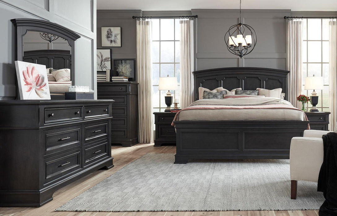 Legacy Classic Townsend King Arched Panel Bed in Dark SepiaK - Furniture House (VA)
