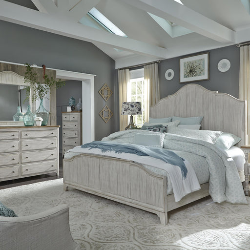 Farmhouse Reimagined King California Panel Bed, Dresser & Mirror, Chest image