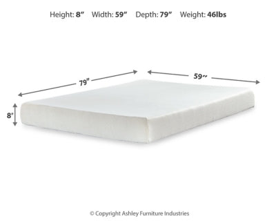 Chime 8 Inch Memory Foam Mattress in a Box - Furniture House (VA)