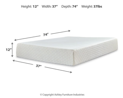Chime 12 Inch Memory Foam Mattress in a Box - Furniture House (VA)