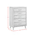 Malibu 5-Drawer Chest in Walnut - Furniture House (VA)