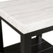 Marcello w/ White Top - End table - Furniture House (VA)