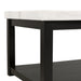 Marcello w/ White Top - Rectangular Coffee Table W/Casters - Furniture House (VA)