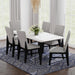 Marlene Standard Height Dining Set in Black-Table and Four Chairs - Furniture House (VA)