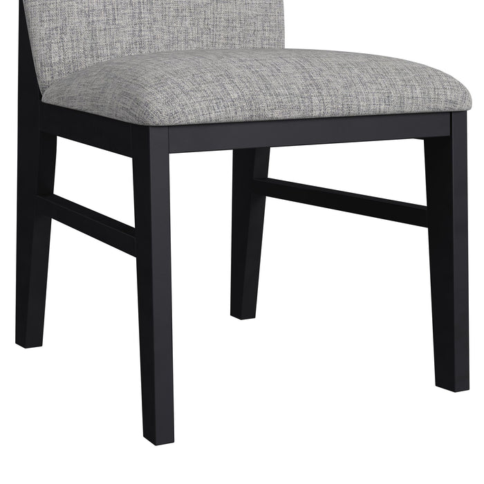 Marlene Standard Height Dining Set in Black-Table and Four Chairs - Furniture House (VA)