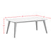 Marlene Standard Height Dining Set in Black-Table and Four Chairs - Furniture House (VA)