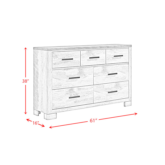 Millers Cove Dresser Two-Tone Grey (Sturdy)