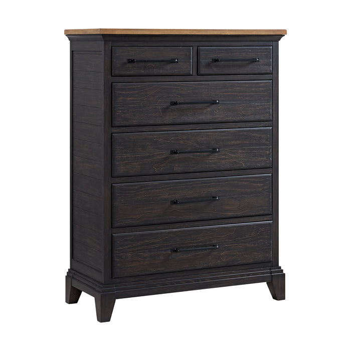 Montrose Storage Bedroom Set in Espresso & Brown
