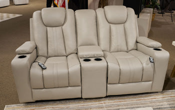 Elevate Edges Glider Reclining Loveseat with Console - Furniture House (VA)