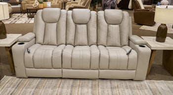 Elevate Edges Reclining Sofa with Drop Down Table - Furniture House (VA)