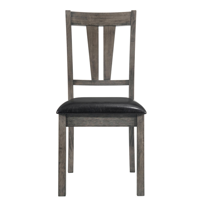 Nathan Fan Back Chair W/Pu Seat (2 Per Pack) - Furniture House (VA)