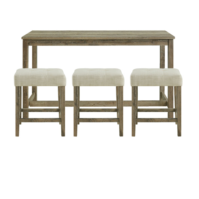 Oak Lawn Bar Table Single Pack (Table + Three Stools)