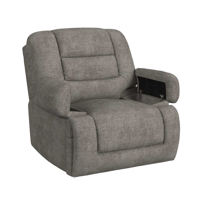Odessa P3 Recliner W/Heat Massage, zero gravity, memory foam in Amount Grey