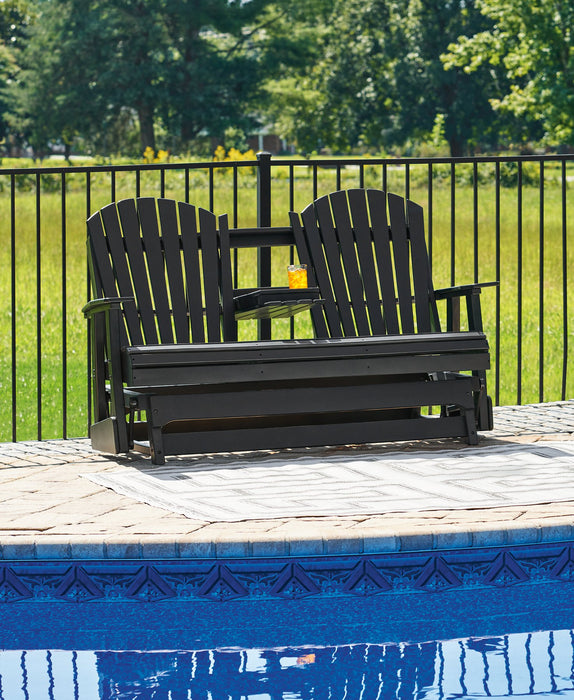 Hyland wave Outdoor Glider Loveseat - Furniture House (VA)
