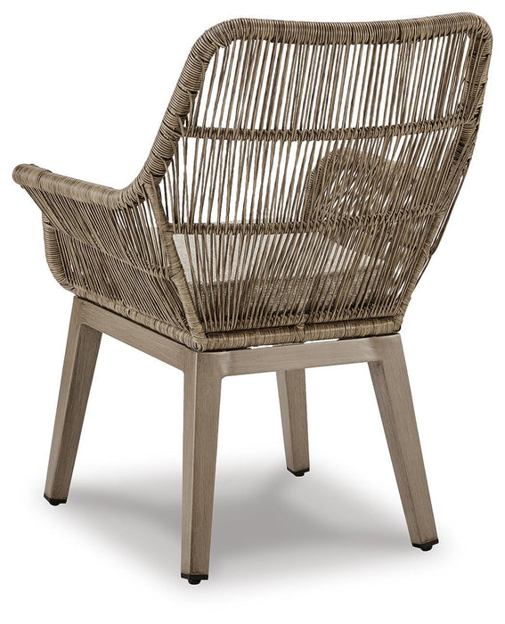 Beach Front Arm Chair with Cushion (Set of 2) - Furniture House (VA)