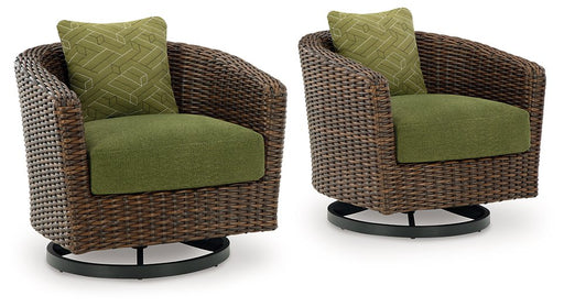 Horizon Hall Outdoor Swivel Lounge Chair with Cushion - Furniture House (VA)