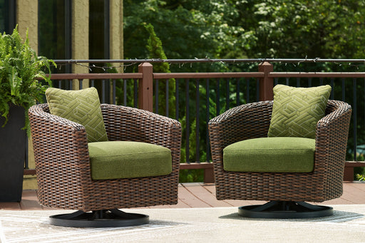 Horizon Hall Outdoor Swivel Lounge Chair with Cushion - Furniture House (VA)