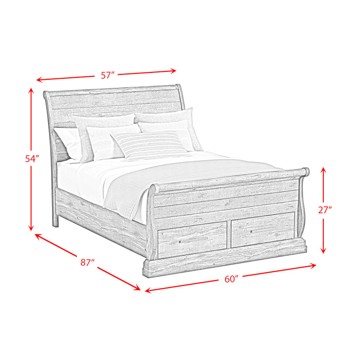 Park Ridge Sleigh Storage Bed - Furniture House (VA)