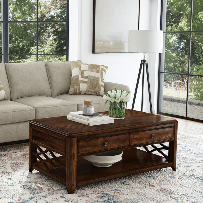 Phillipe Lift-Top Coffee Table in Cherry - Furniture House (VA)