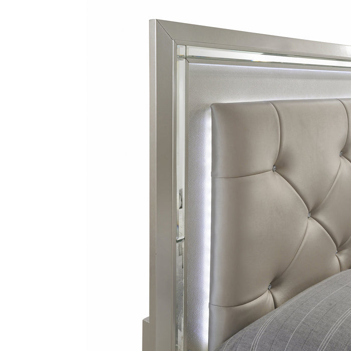 Platinum Platform Storage Bedroom Set - Furniture House (VA)