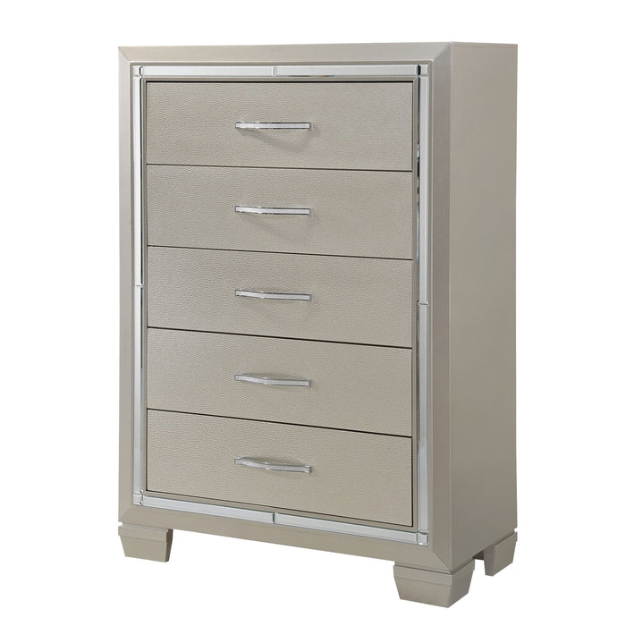 Platinum Platform Storage Bedroom Set - Furniture House (VA)