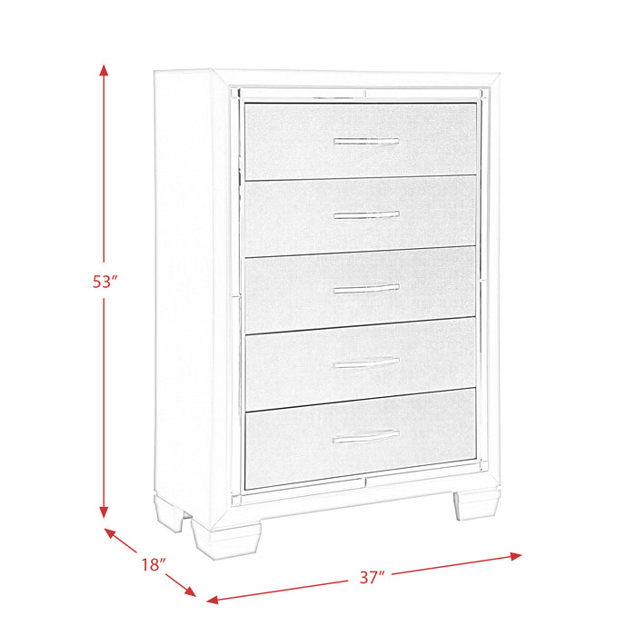 Platinum Platform Storage Bedroom Set - Furniture House (VA)