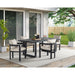 Playa Dining Chair - Dark Grey and Olefin Beige (2 Per Carton) - Furniture House (VA)