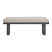 Playa Dining Bench - Dark Grey and Olefin Beige - Furniture House (VA)