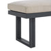Playa Dining Bench - Dark Grey and Olefin Beige - Furniture House (VA)