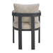 Playa Dining Chair - Dark Grey and Olefin Beige (2 Per Carton) - Furniture House (VA)