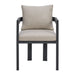 Playa Dining Chair - Dark Grey and Olefin Beige (2 Per Carton) - Furniture House (VA)
