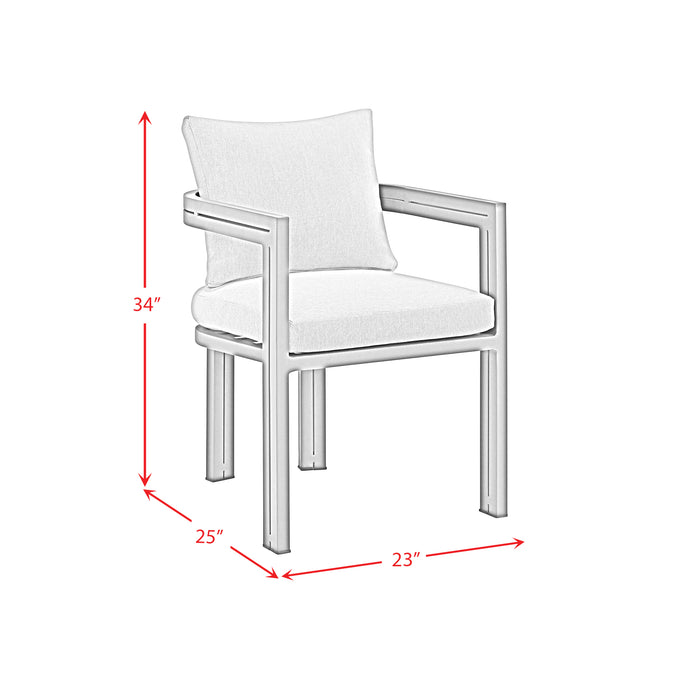 Playa Dining Chair - Dark Grey and Olefin Beige (2 Per Carton) - Furniture House (VA)