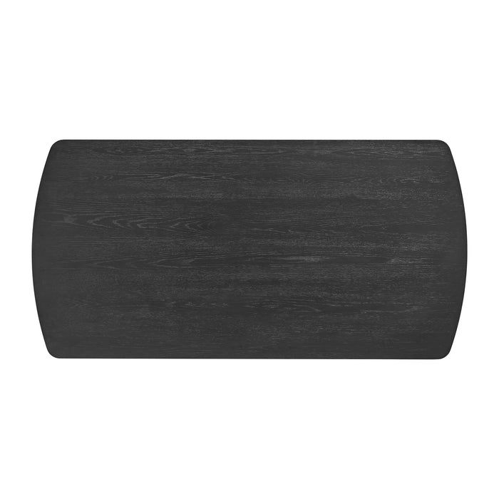 Portland Standard Height Dining Set in Black-Rectangular Table and Four Chairs - Furniture House (VA)